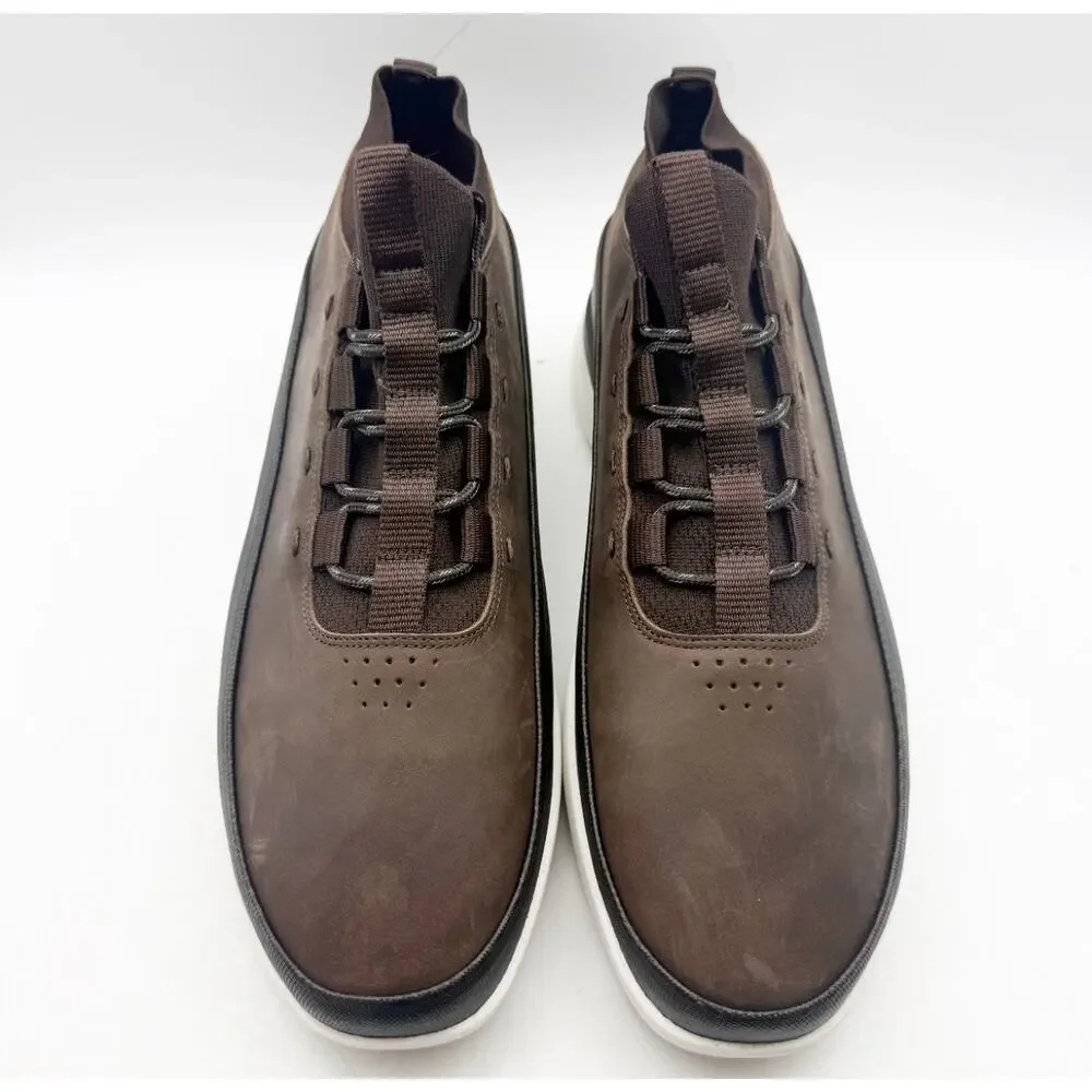 Wolf & Shepherd Mens Crossover Mid WTZ Sneakers Size 11 Dark Brown Leather NWOB